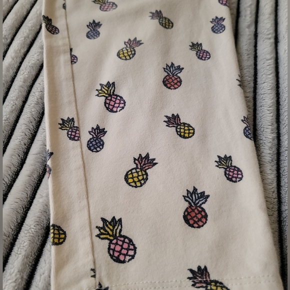 Gap Girl Pineapple Crop Leggings Size 12 - Picture 4 of 4